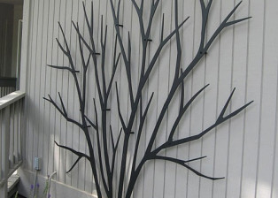 Bare Shrub Trellis T147 by Trellis Art Designs