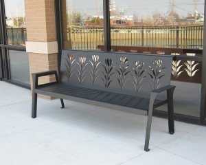 Bench Alt. View Town & Country Crossing by Trellis Art Designs