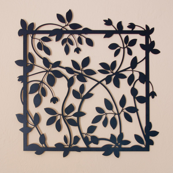 Framed Clematis by Trellis Art Designs