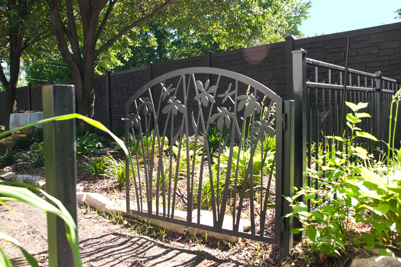 Iris Garden Gate by Trellis Art Designs