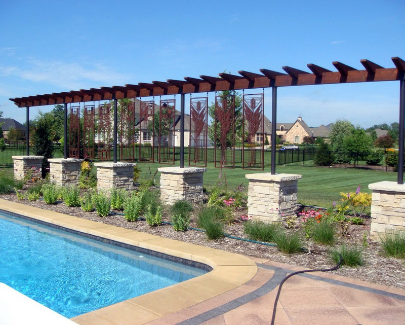 Pool Screen by Trellis Art Designs