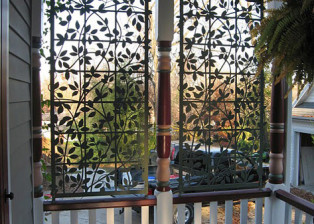 Clematis on Trellis Screens by Trellis Art Designs