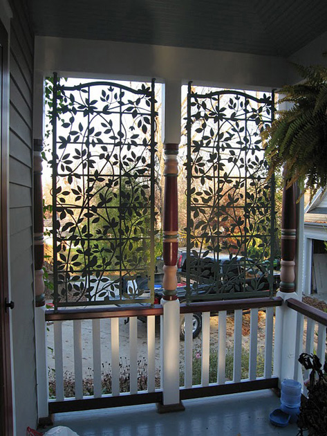 Clematis on Trellis Screens by Trellis Art Designs