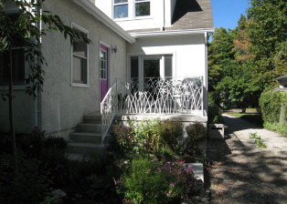 Star Grass Handrails on Porch by Trellis Art Designs
