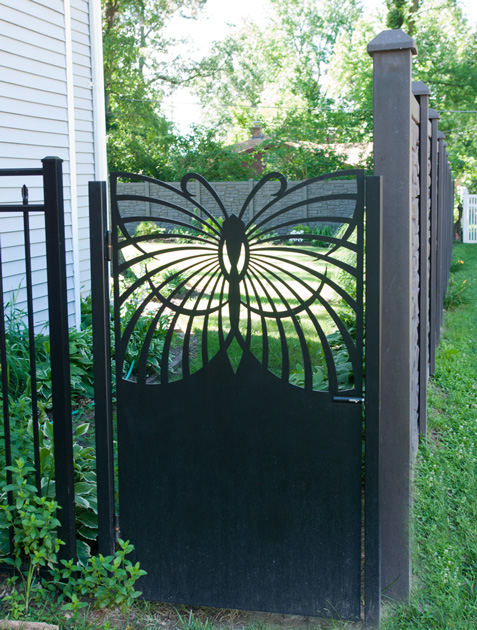 Single Butterfly Gate by Trellis Art Designs.