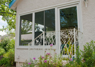 Star Grass Handrails on Porch by Trellis Art Designs