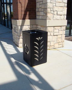 Waste Receptacle Town & Country Crossing by Trellis Art Designs