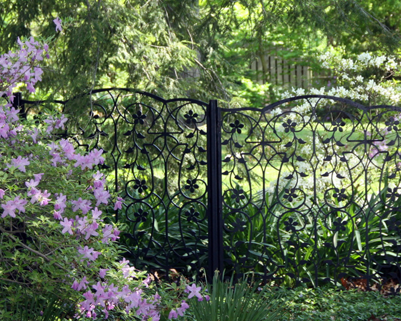 Azalea Fence Detail by Trellis Art Designs