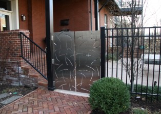 Romies Gates designed and made by Trellis Art Designs in St. Louis, MO.