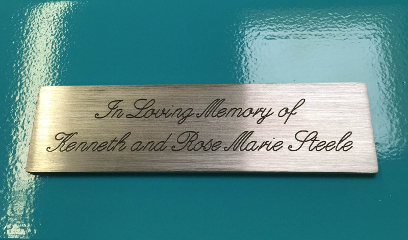 Bench Plaque by Trellis Art Designs