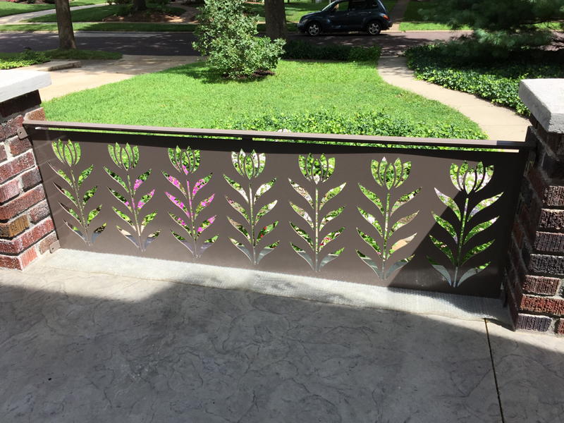 Flower railing detail