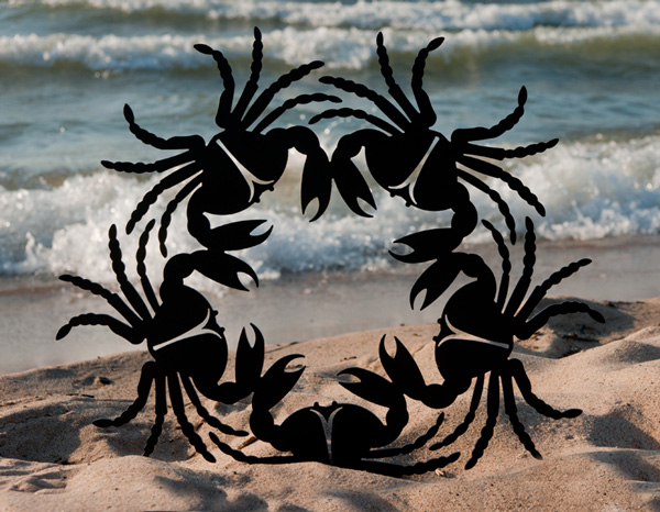 Crab Wreath I by Trellis Art Designs